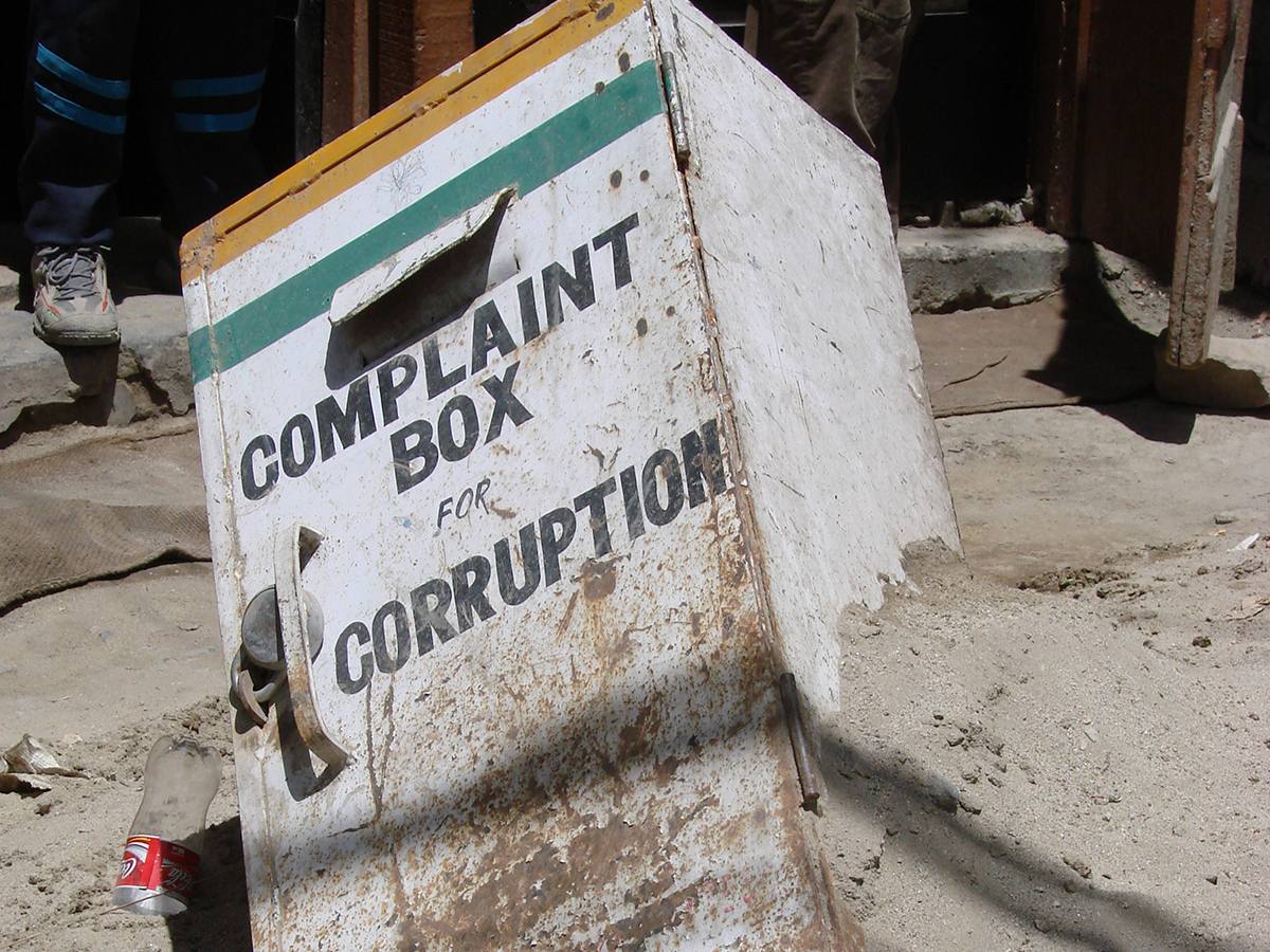 Corruption complaint box