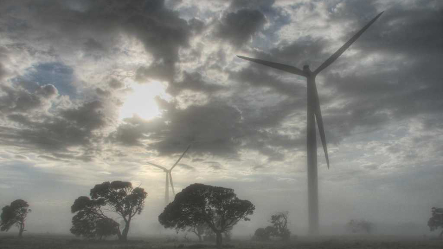 Australian wind farm, picture by David Clarke on Flickr