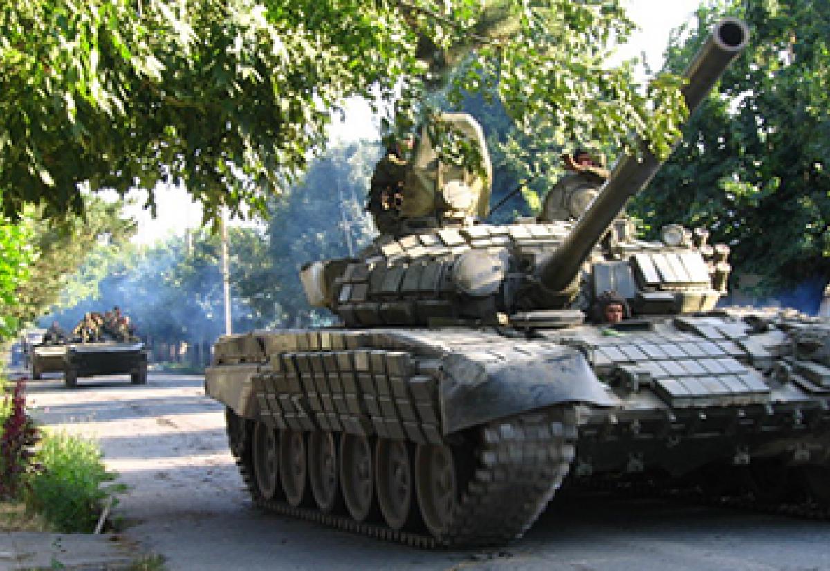 Russian tanks in South Ossetia (source: Yana Amelina, Wikimedia)