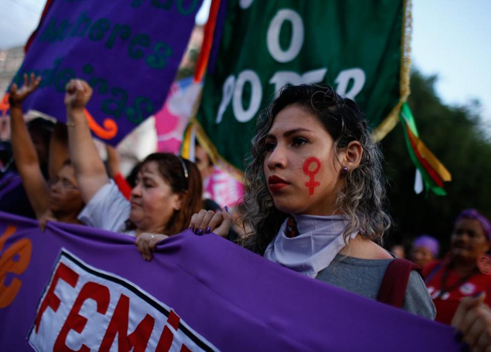 Brazilian women demonstrating